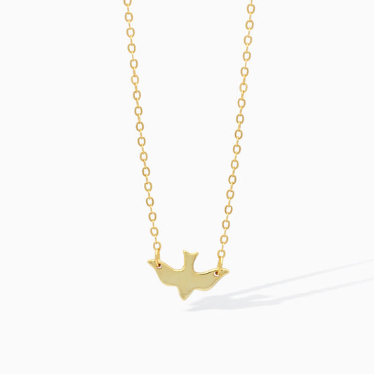 Dainty Gold Bird Sterling Silver Necklace from Ruby's Ambition