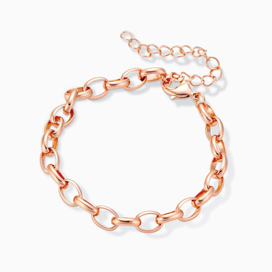 Rose Gold Belcher Link Bracelet From Ruby's Ambition